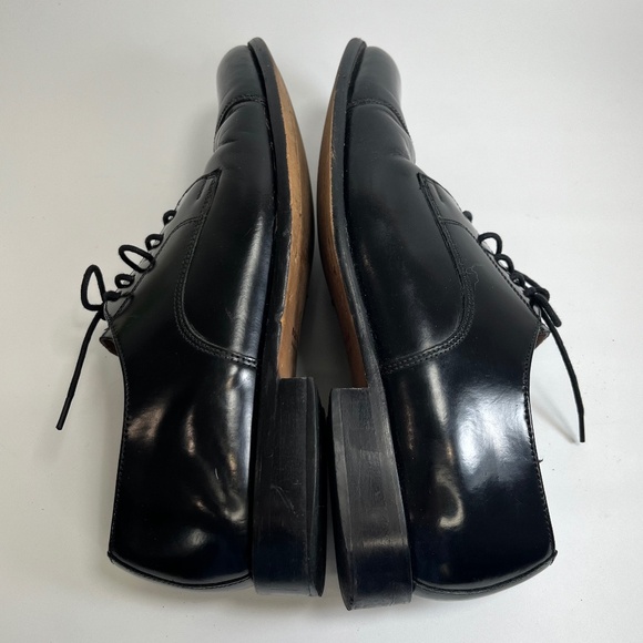 BOSTONIAN CLASSICS! BLACK GENUINE LEATHER FIRST FLEX SOLE OXFORDS! SZ 9